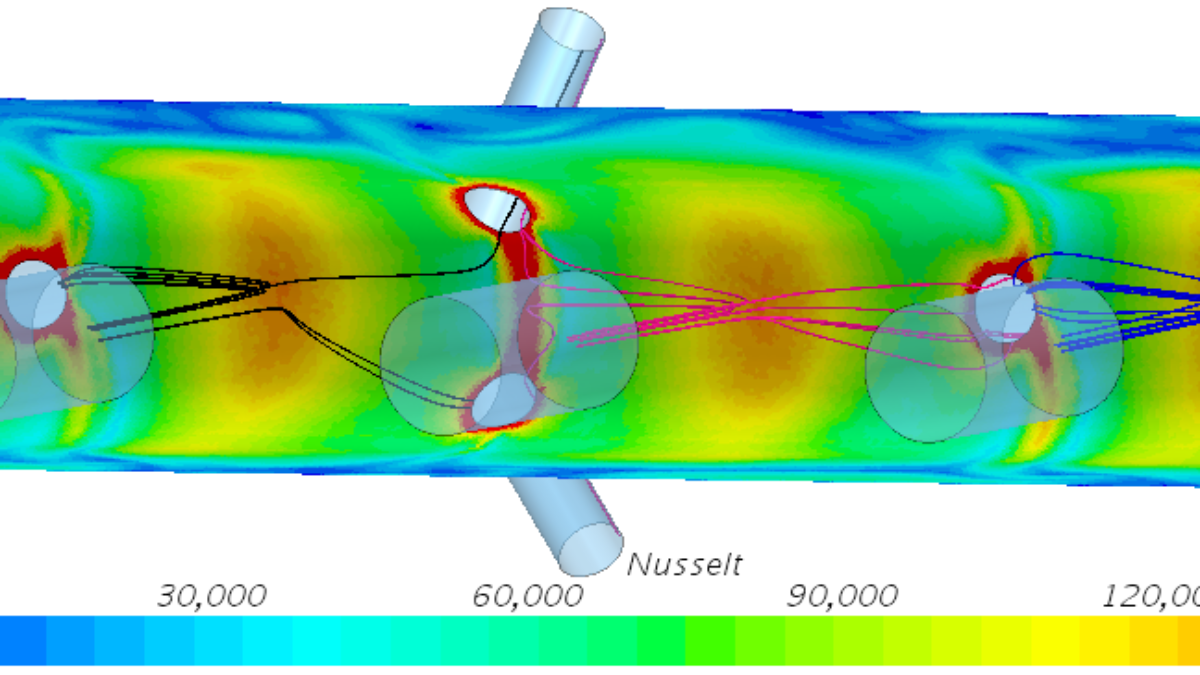 Impingement curved surface streamline